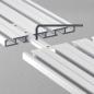 Preview: GARDUNA Vorhangschiene Gardinenschiene - Aluminium - weiß - glatte glänzende Oberfläche - 4-läufig oder 3-läufig - Flächenvorhangschiene - Wendeschiene