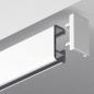 Mobile Preview: GARDUNA Bilderschiene / Galerieschiene / Schleuderschiene: Aluminium, weiß, glatte, glänzende Oberfläche, 1-läufig