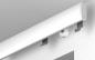 Mobile Preview: GARDUNA SmartGlide! Gardinenschiene - Vorhangschiene - Aluminium - weiß / silber - mit hochwertigen Leichtlaufrollen