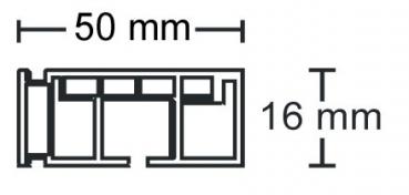 Vorhangschiene - 1-lauf - weiß - Kunststoff