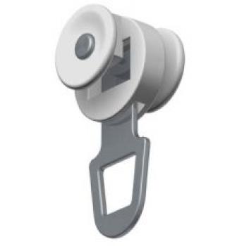 Preview: GARDUNA ausziehbare Gardinenschiene Vorhangschiene, weiß, glatte, glänzende Oberfläche - Komplettset inkl. allem Zubehör