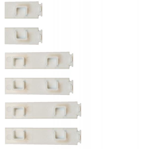 Vorhangschiene - Enddeckel - 1-lauf/ 2-lauf/ 3-lauf - weiß - 1 Paar - Kunststoff