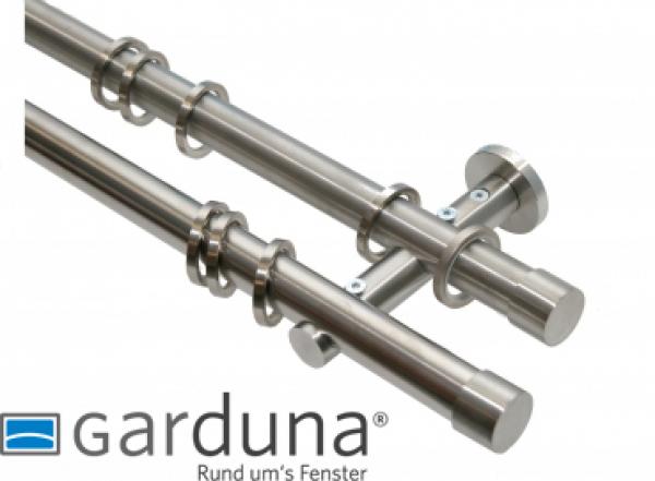 Gardinenstange - "Cap" - ø 20 mm - Edelstahl - 2-lauf