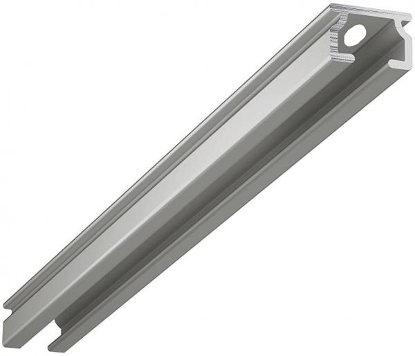 GARDUNA - eckige Gardinenschiene - Aluminium - weiß / silber - vorgebohrt - Schleuderschiene