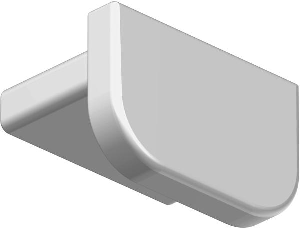 GARDUNA Gardinenschiene - Aluminium - weiß / silber - patentierte Befestigung - halbrunde Schleuderschiene