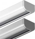 GARDUNA Gardinenschiene - Aluminium - weiß / silber - patentierte Befestigung - halbrunde Schleuderschiene
